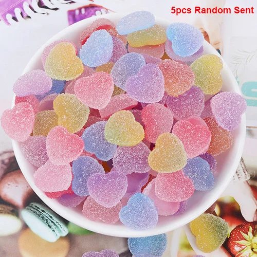 5pcs Random Sent Happy monkey 5 шт./10 шт./упак. слизь талисманы игрушки Смола любовь конфеты принадлежности дополнение наполнитель для пушистого прозрачного облака слизи DIY ремесла - Цвет: 5pcs Random Sent