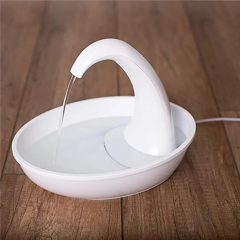 

HOT SALE Swan Pet Drinking Fountain Pet Drinking Fountain,Quiet Automatic Electronic Water Fountain For Cat And Dog Us Plug