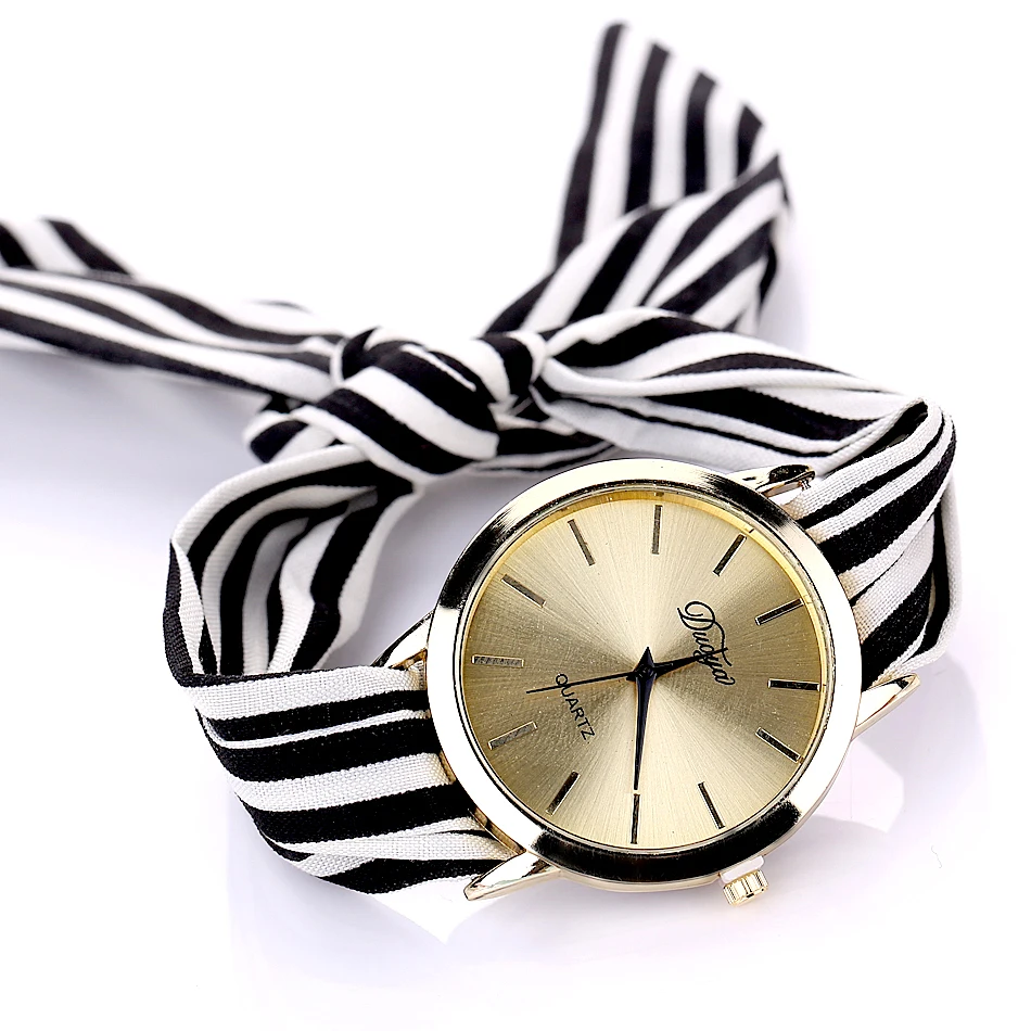 Брендовые роскошные часы женские кварцевые с тканевым браслетом модные наручные