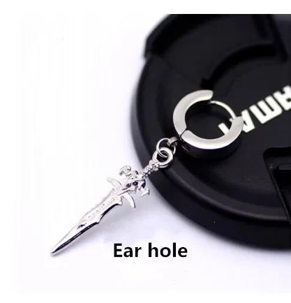 Ear ring Дизайн, новые мужские один шип серьги из нержавеющей стали, ребята, аксессуар, хипстер, стиля гранж, серьги с кинжалом - Окраска металла: Ear ring