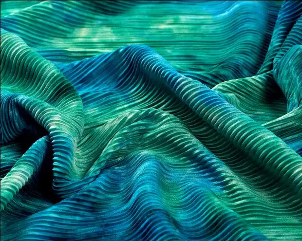 The charm of the new dream 2016 полосы Ретро blue never wake in Южная Корея импортные модные ткани