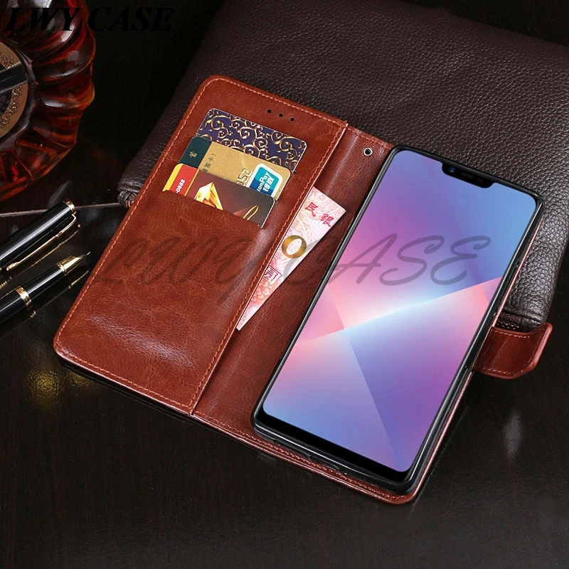 Для Oppo A3s/Oppo A5 Ретро Флип Бумажник кожаный чехол с отделениями для карт Стенд мягкий чехол для телефона