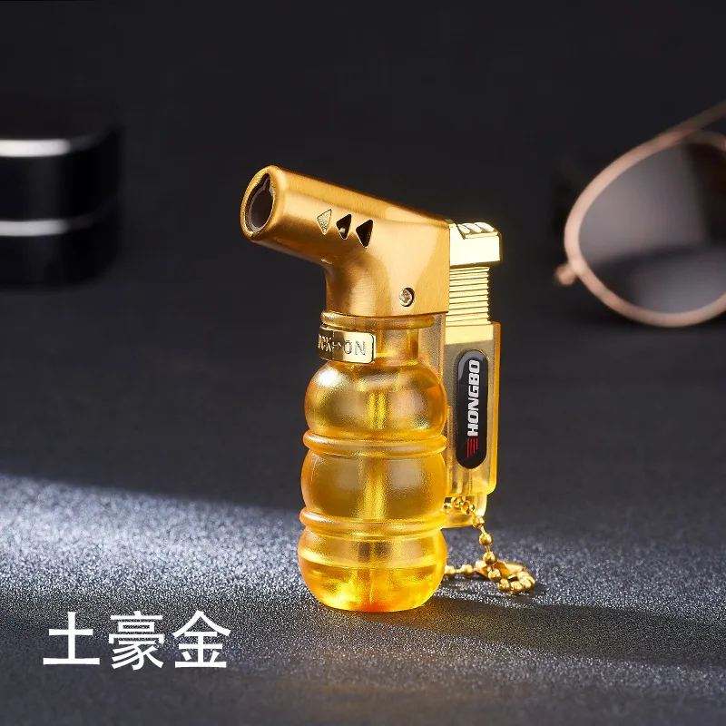 Синий Flame Зажигалка Факел турбо зажигалка газовая зажигалка бутан мини сигары, сигареты Зажигалки Курительные принадлежности