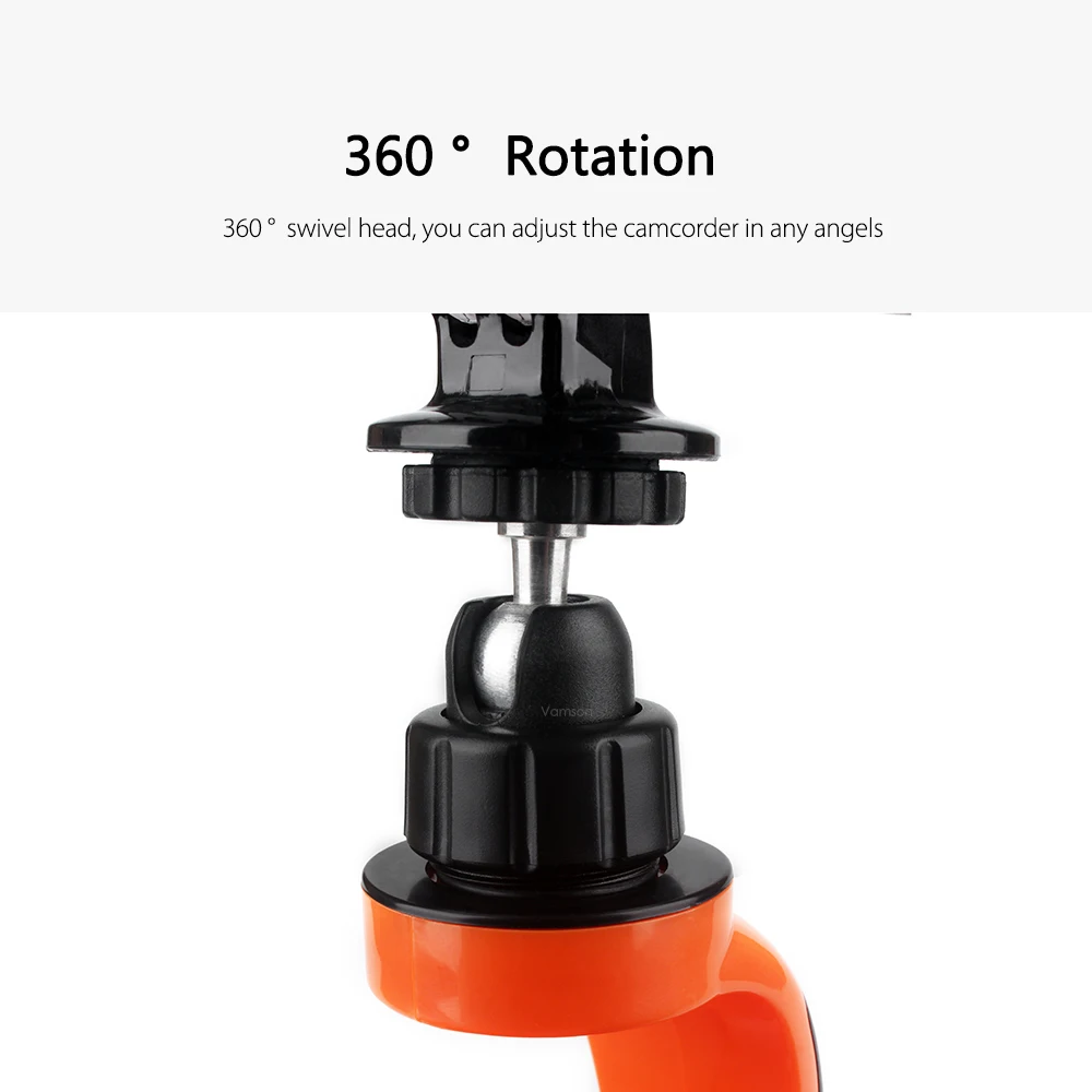 Vamson для GoPro Hero 7 6 5 крепление на велосипед с поворотом на 360 градусов с адаптером для штатива для gopro аксессуары для Xiaomi для SJCAM VP508