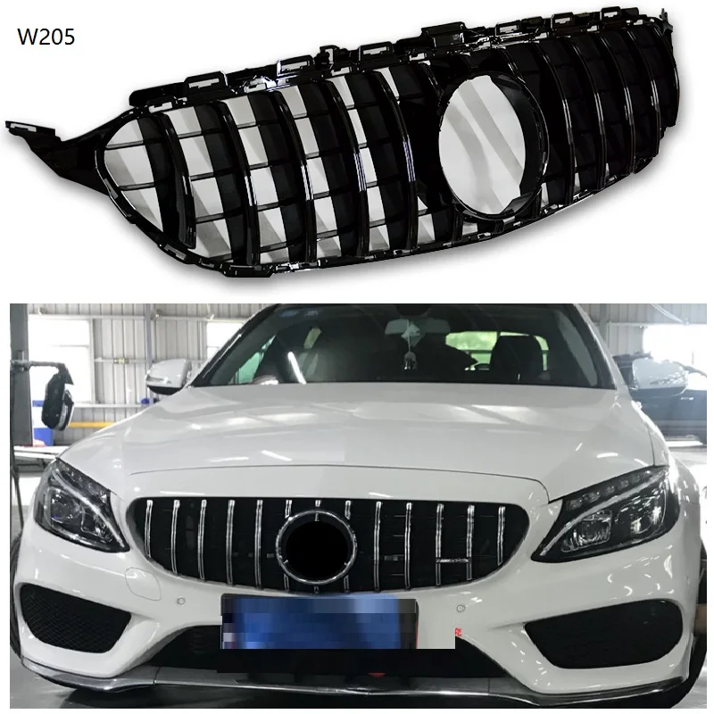 Решетка Светодиодный эмблемы подходит для Benz светодиодный звездный свет светодиодный гриль с логотипом передний GTR гриль для benz c-класс w205 C180 C200 C250 C300