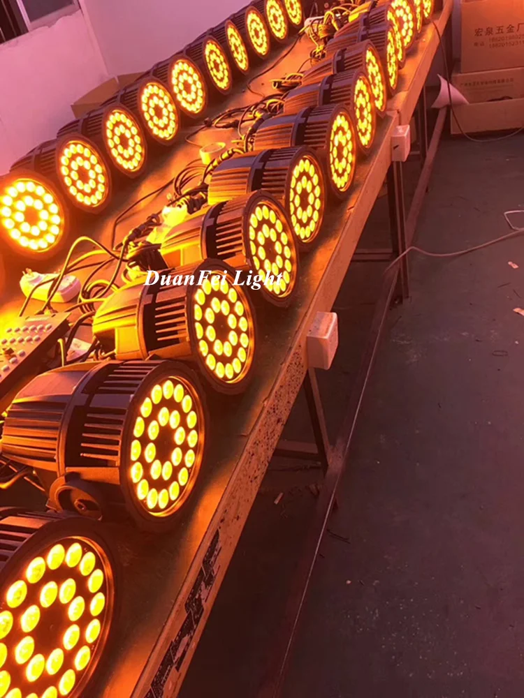 Светодиодный прожектор 10unites rgbwa светодиодный 24x15 Вт водонепроницаемый ip65 lyre dmx par