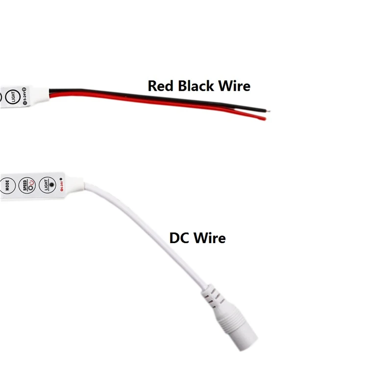 Светодиодные ленты одного Цвет контроллер DC12V Mini 3 клавиши для 5050 3528