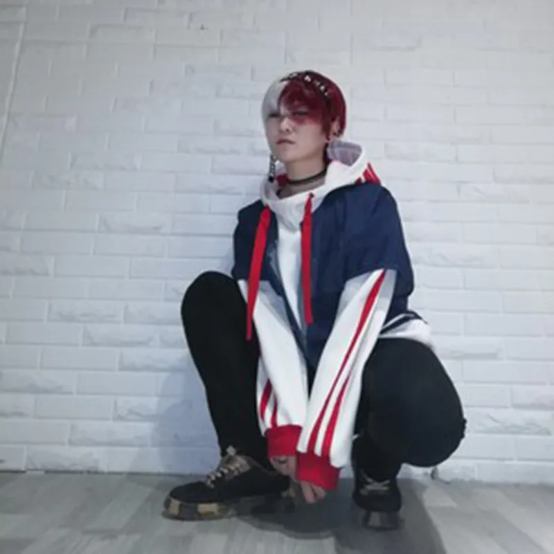 Boku No Hero Academy Todoroki Shoto толстовки Косплей Костюм мой герой Academy пальто толстовки полный комплект парик для мужчин девочек мальчиков женщин