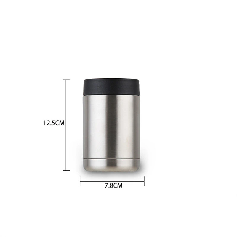 New 12oz Stainless Steel Beer Bottle Insulator Original Double Wall Vacuum Beer Cooler with Opener Beer Bottle Holder Keep Cold