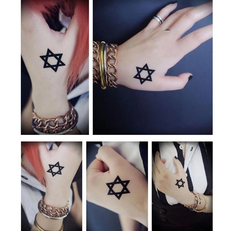 Hexagram милый тренд анимация мультфильм логотип тату 3 см * стикер XR002|stickers stickers|cartoon