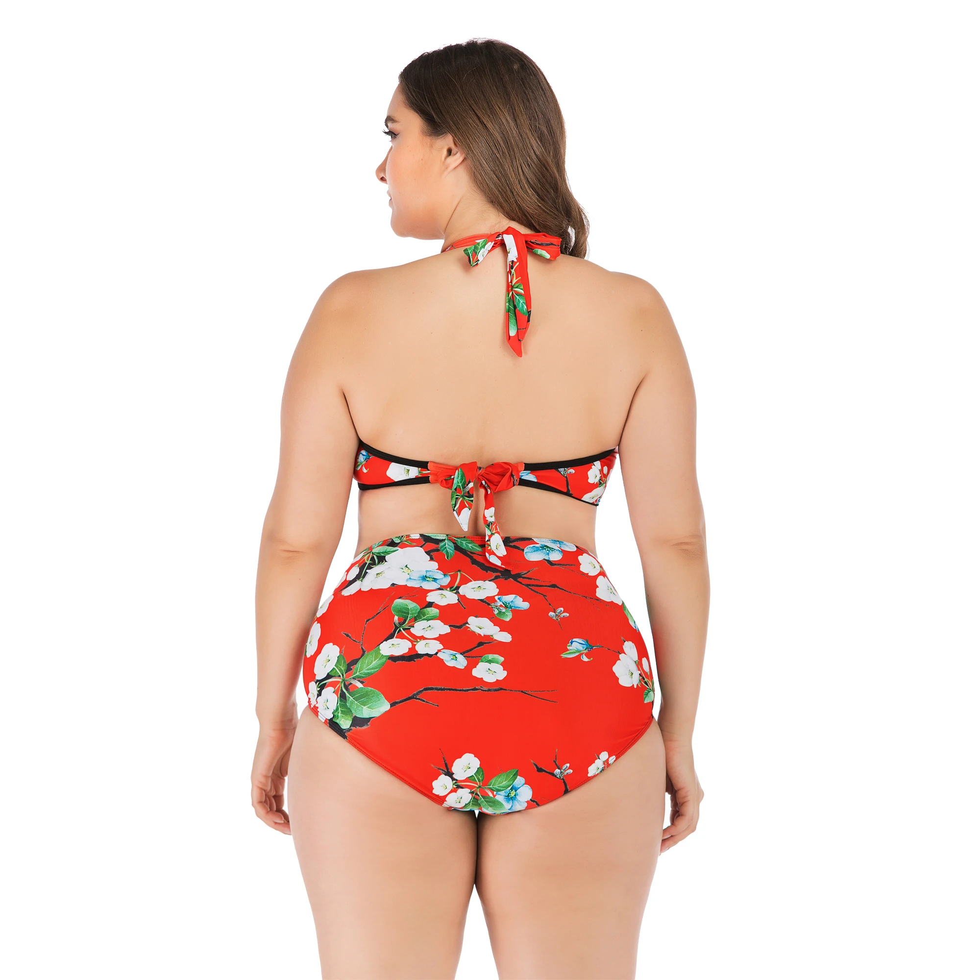 

High Elasticity Bikini Women New Swimming Suit Popular Swimwear Bodysuits Fashion Two-Piece Swimsuit Bathing Suits Plus Size 4XL