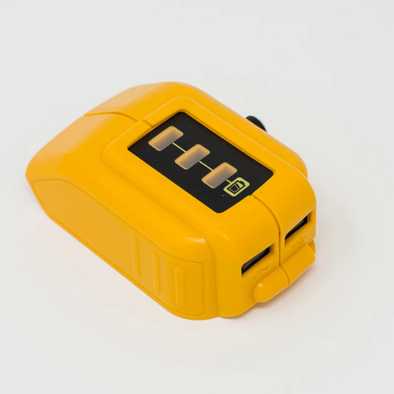 Замена адаптер с двойной выход USB и 5 5*2 постоянного тока для Dewalt 18 В 20 Мощность