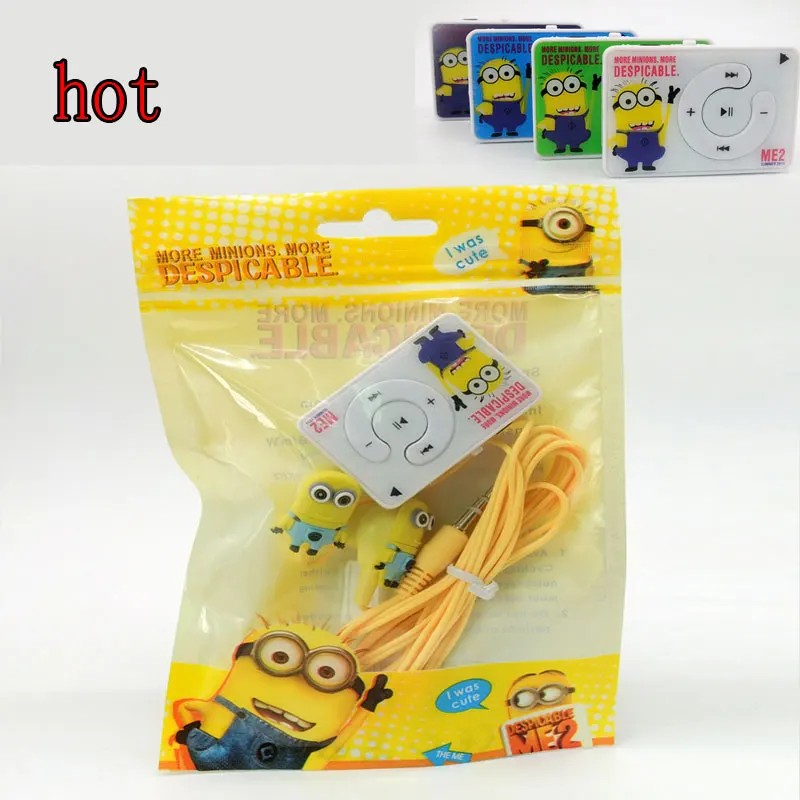 MP3 Музыкальные плееры TF карта с наушниками крутые новые Мультяшные наушники