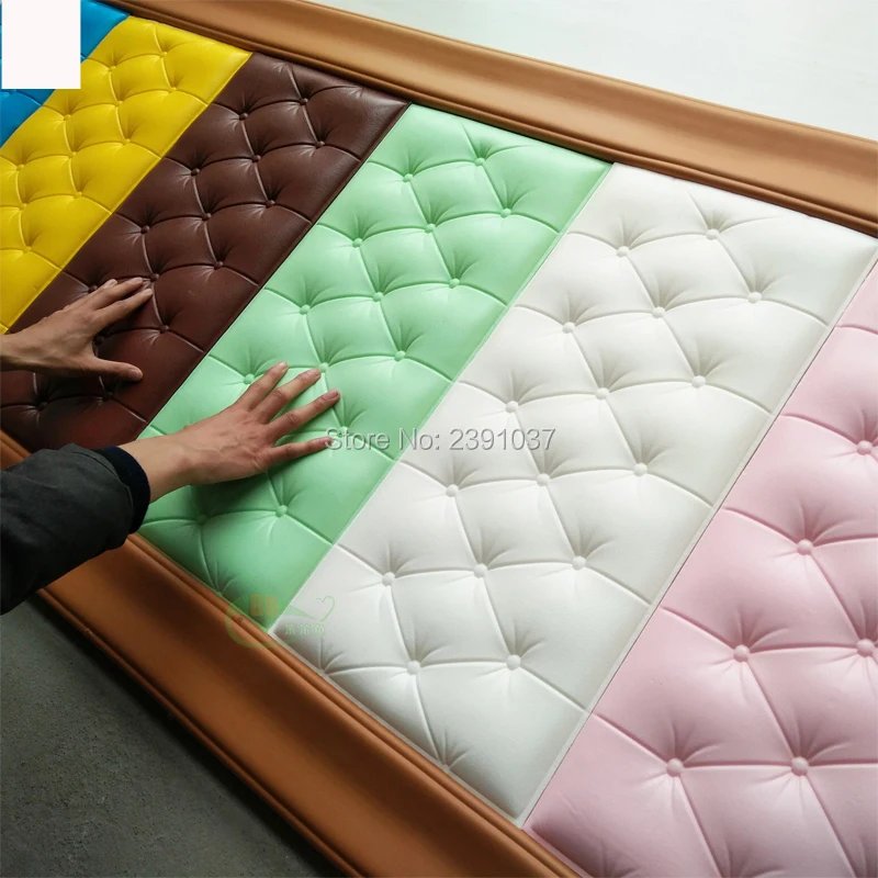 16 шт 60x30 см толщина 1,8 см 3D ПЭ пена кирпичная Наклейка на стену, самоклеющиеся декоративные обои наклейки на стену для детской комнаты
