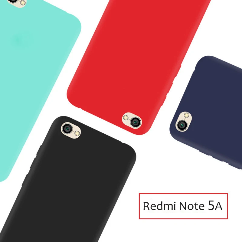 Чехол для Xiaomi Redmi Note 5a чехлы Ksiomi мягкий силиконовый матовый оригинальный черный