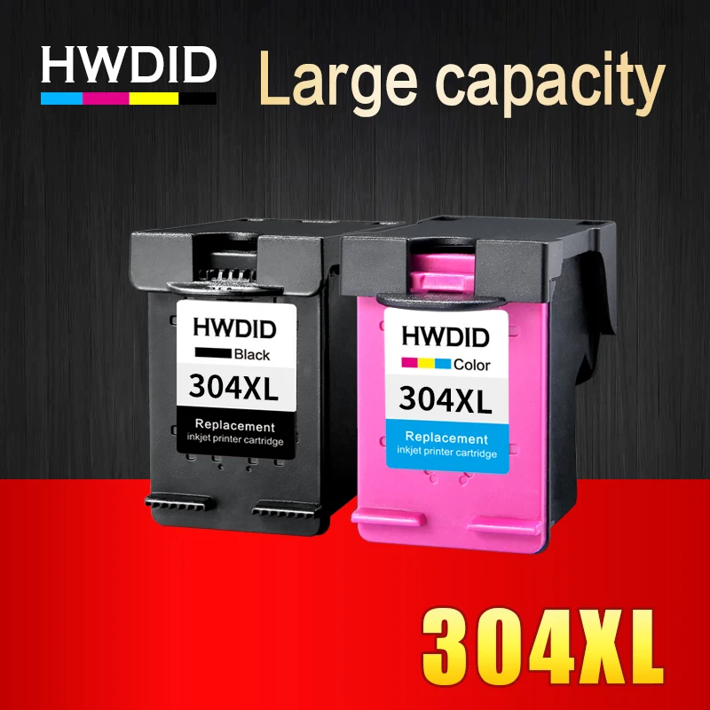 HWDID Восстановленный 304XL картридж для HP 304 XL N9K08AE N9K07AE совместимый с Deskjet 3700 3720 3730|ink