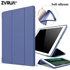 Чехол для нового iPad Air Pro 10,5 дюймов, ZVRUA, мягкое Силиконовое дно + искусственная кожа, умный чехол для Apple iPad pro10,5 с функцией автоматического сна