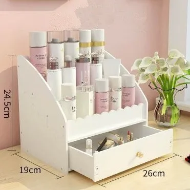 Style 3 Пластиковая коробка для хранения косметики для домашнего рабочего ящика, зеркальный комод, коробка для хранения, держатель для макияжа, уход за кожей, ювелирные изделия, органайзер для помады - Цвет: Style 3