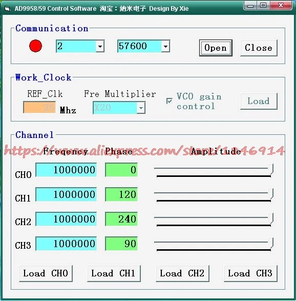 AD9958 AD9959   DDS  STM32      V3