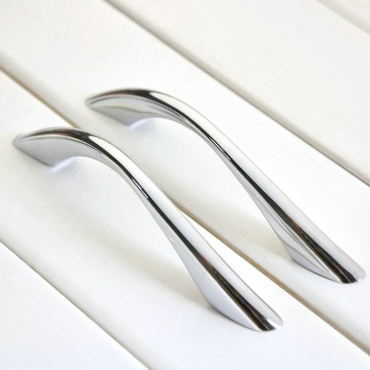 Твердый хромированный кухонный шкаф S types из цинкового сплава ручка шкафа детский