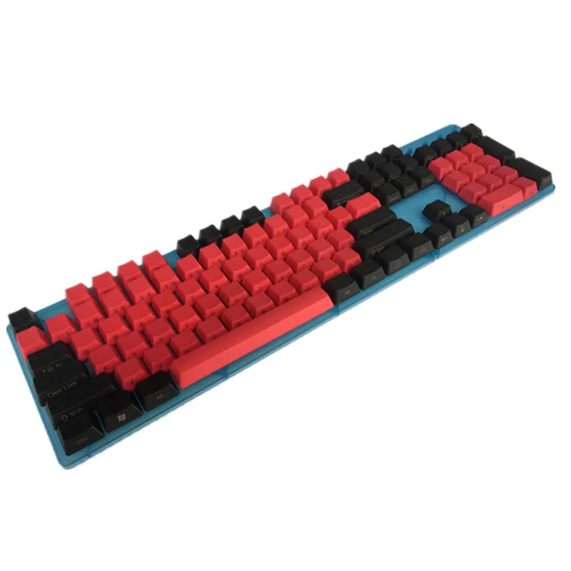 Крутой Джаз смешанный красный черный толстый PBT 104 87 61 ISO ANSI макет OEM профиль