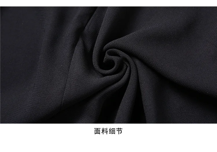 S-XXL, весенне-летнее женское платье, черное, белое, кружевное, лоскутный Топ, черный воротник, бант из ленты, длина до середины икры, элегантное милое платье
