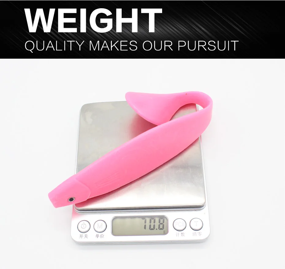 8,5 дюймов Big Swimmer Shad 1 шт/ПК 22,5 см Мягкая приманка для ловли щуки DIY Мягкая приманка