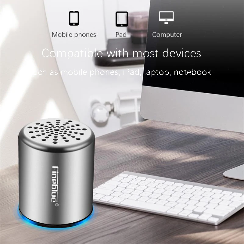 Fineblue MK10 Bluetooth динамик 4 2 стерео 3D сабвуфер TWS мини металлический беспроводной