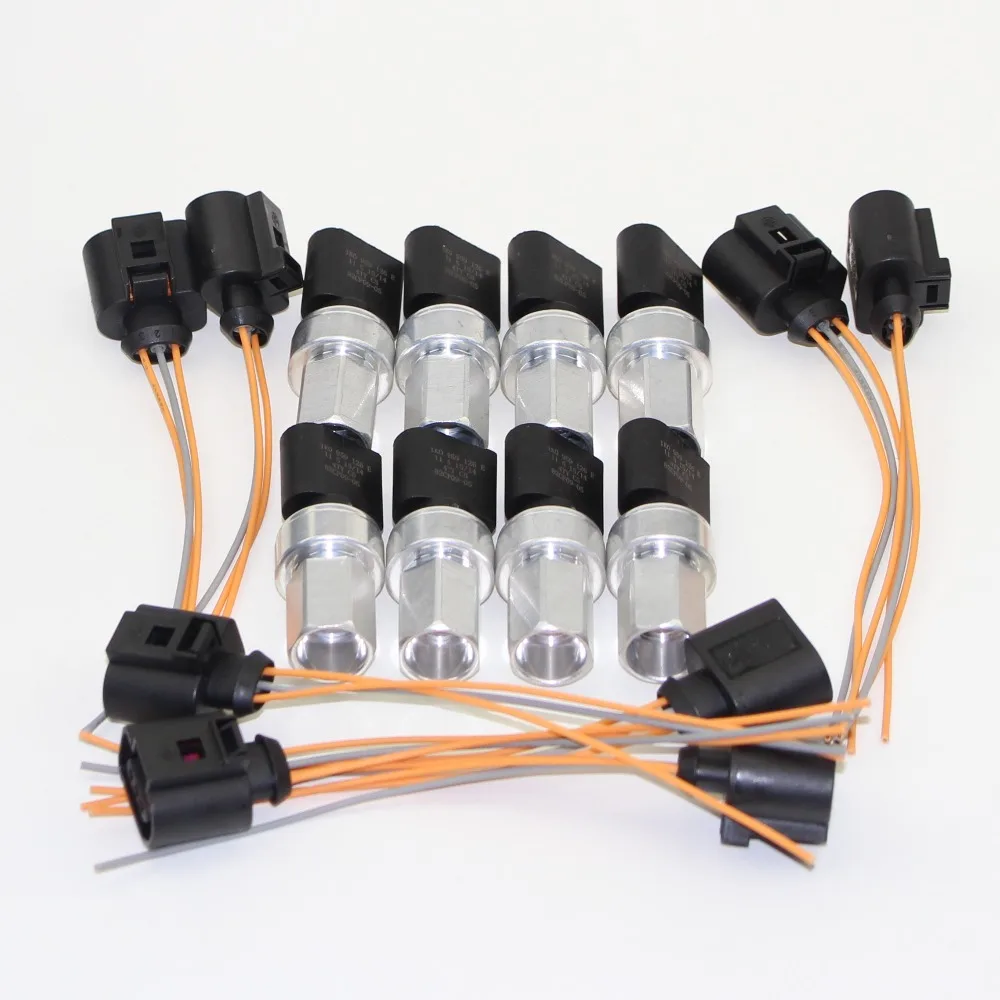 8 комплектов переключатель датчика давления для кондиционера труб + кабельная