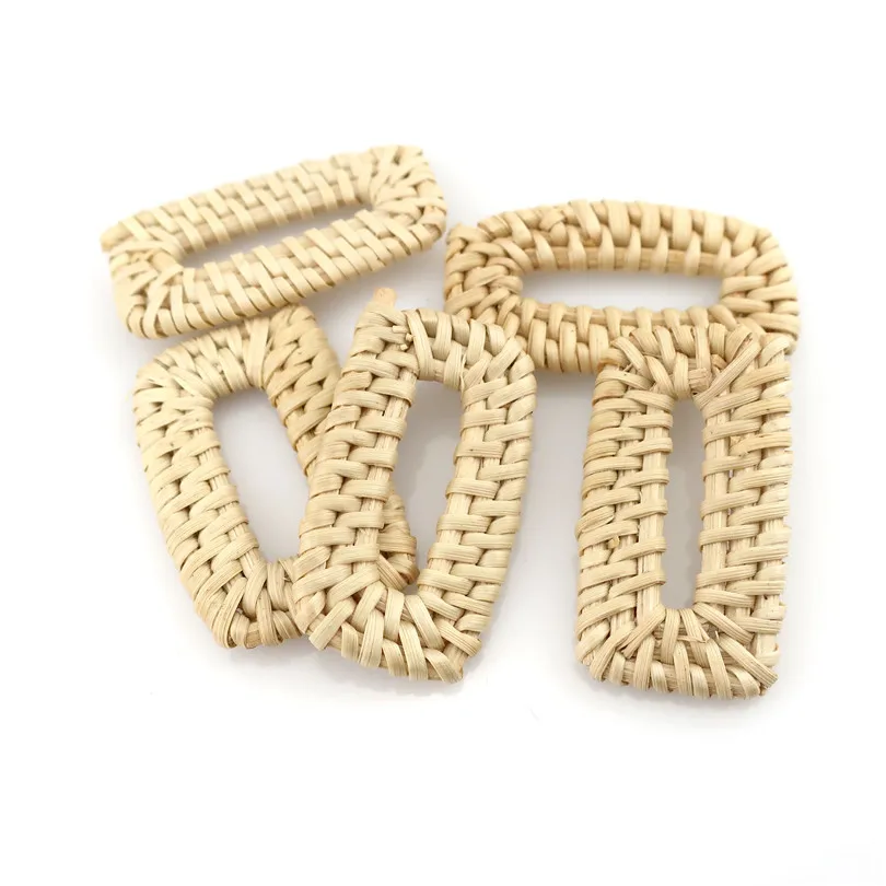 2 шт. ручной работы плетению ротанга длинный прямоугольник геометрический