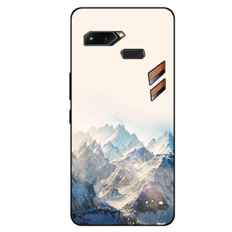 Чехол для телефона ASUS ROG милый разрисованный полноразмерный Мягкий ТПУ чехол