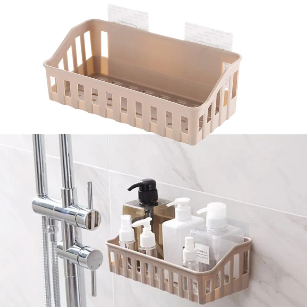 Клейкая полка для ванной комнаты Badkamer Rek стеллаж хранения угловой душ кухонные