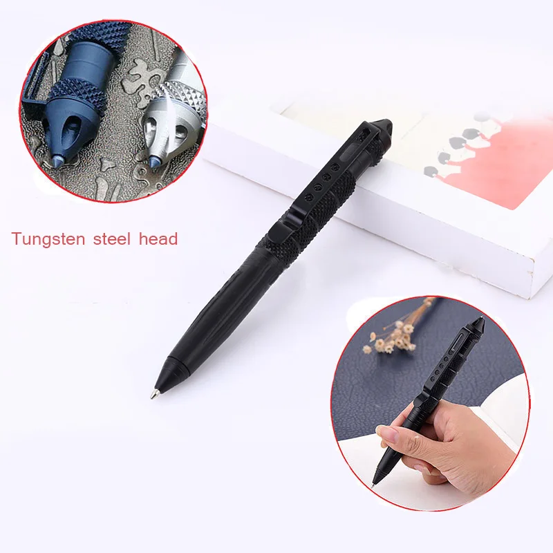 Портативный тактический самообороны поставки Тактические Pen Tool безопасности защиты личной защиты Вольфрам Сталь противоскольжения ручка самооборона самообороны ручка вольфрамовым самооборона оружие тактический