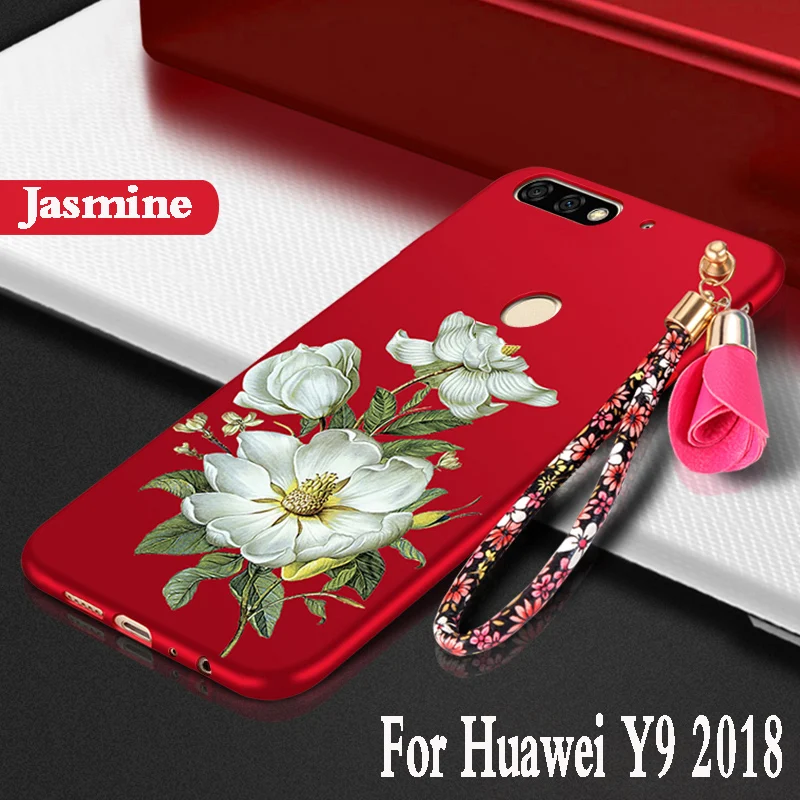 Силиконовый чехол для huawei y9 2018 Роскошный мобильного телефона чехлы мягкие из ТПУ