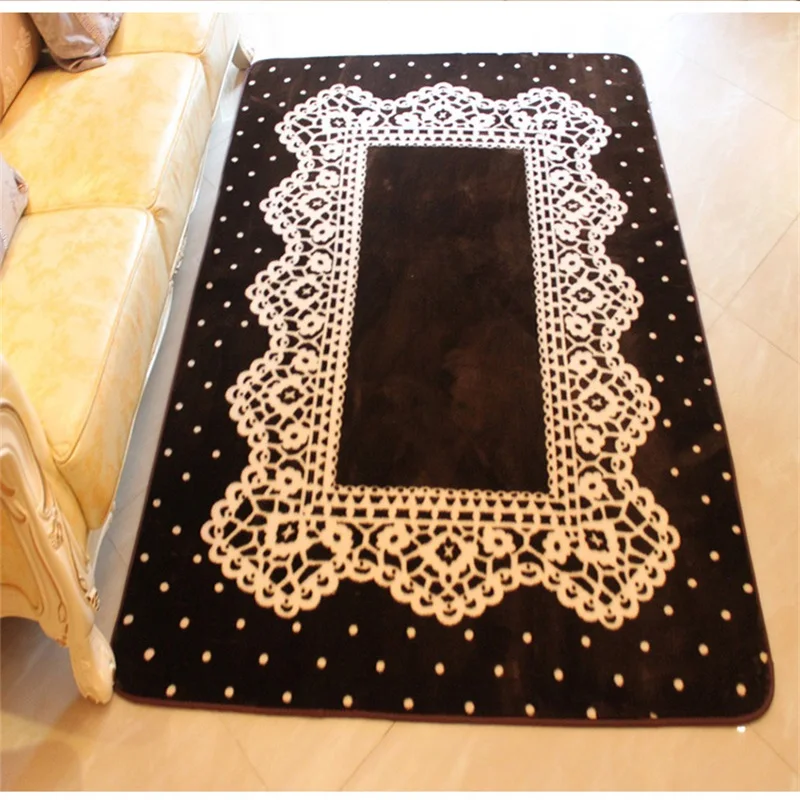 Модный узор в горошек романтичное Белое кружево мягкий плюшевый напольный