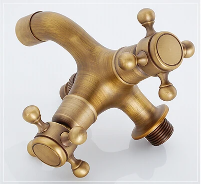 Латунный смеситель с бронзовой отделкой для двойного использования |