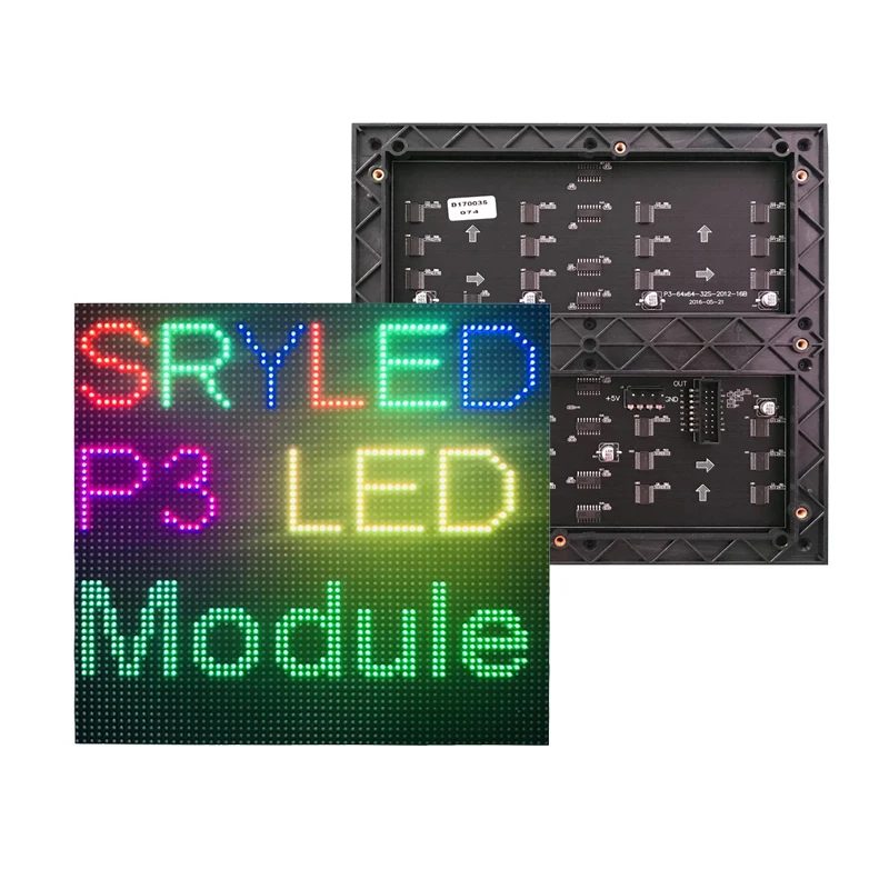 P3 Indoor Led Panel 64*64 Matrix 192 *192 mm HD LED Display Module RGB 3in1  Full Color High Brightness Led  Display Video Wall