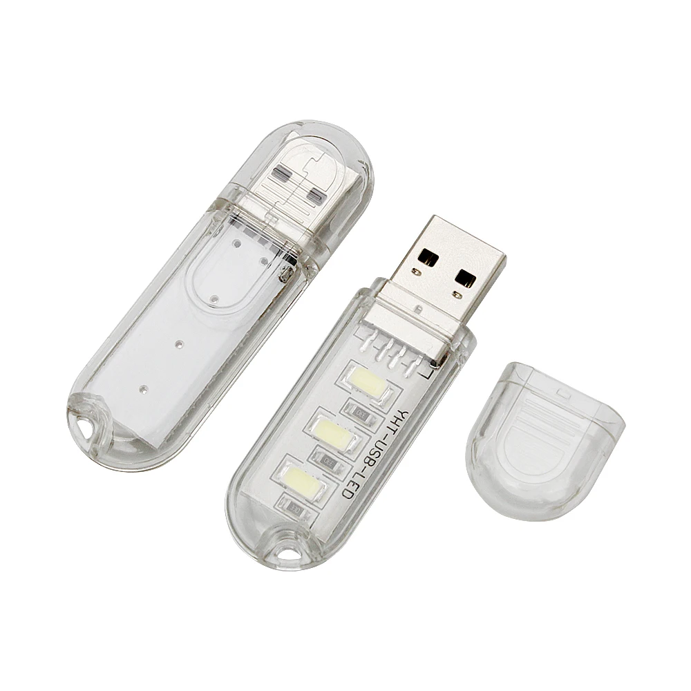 2 шт. Новый мини USB светодиодный светильник 5730 SMD 3 светодиода книжный s походная