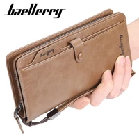 baellerry fashion men wallets pu leather casual male large capacity card holder purse wallet