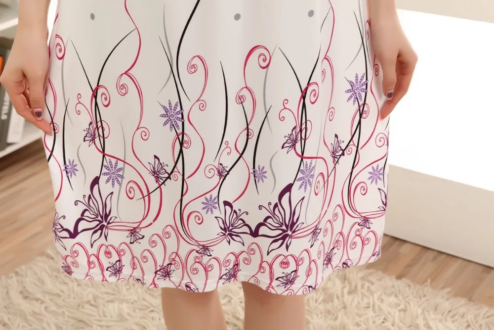 Женская летняя хлопковая ночная рубашка модель Q934 на весну 2023 - купить по