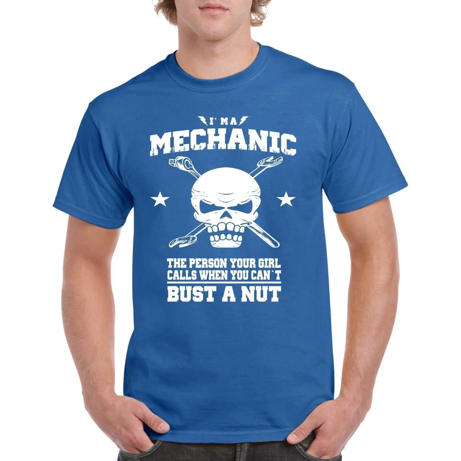Я machanic Для Мужчин's футболка Бюст гайка из 100% хлопка|cotton t-shirt|mens tee shirtstee shirt |