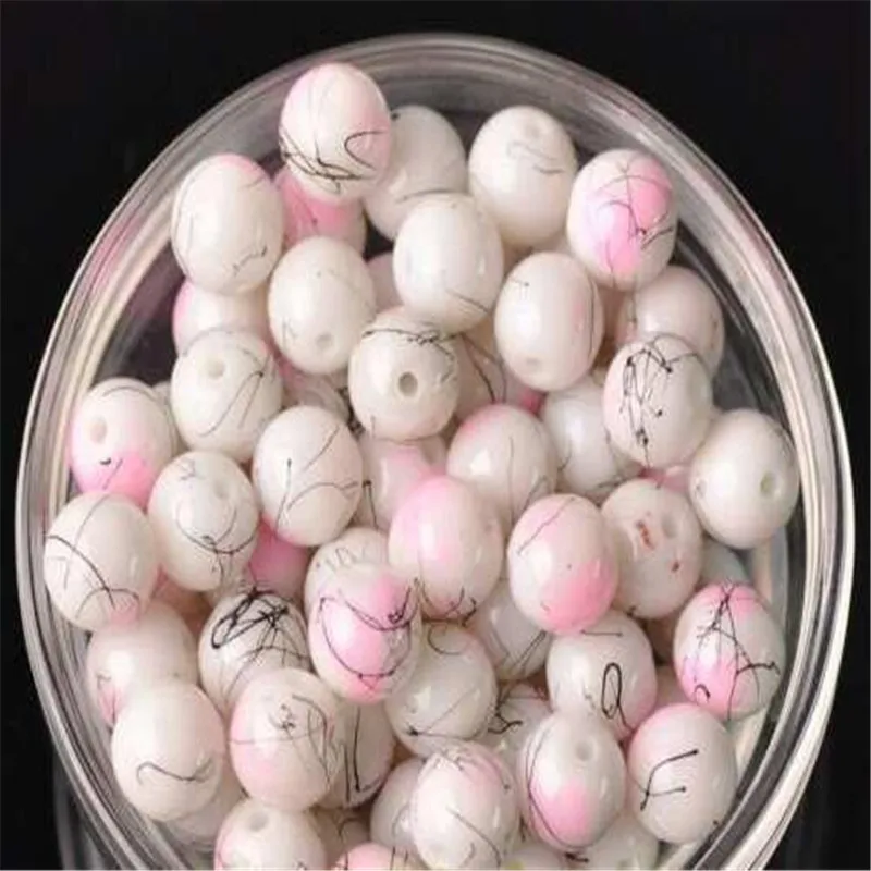 Круглые стеклянные бусины-разделители для изготовления ювелирных изделий 20 шт. 10