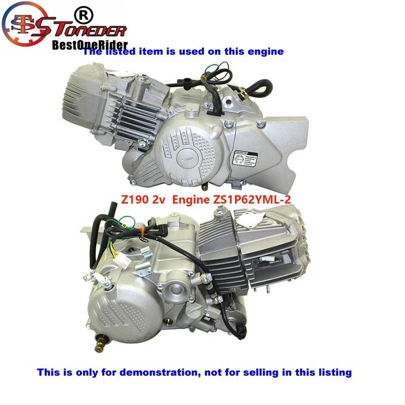 Поршневая прокладка для Zongshen Z190 190cc Pit Dirt Bike 2V Z190 Электрический стартовый двигатель ZS1P62YML-2