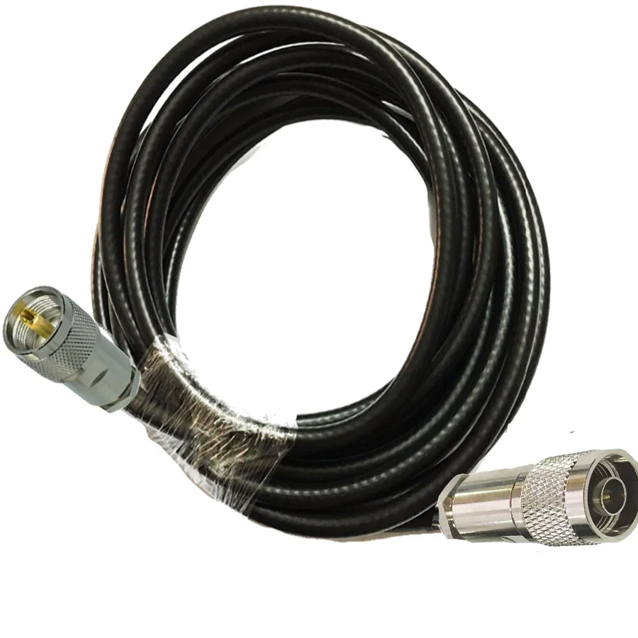 5D FB N штыревой к UHF PL259 соединитель 50 5 коаксиальный кабель RF адаптер 50Ohm 1/2/3m 5m 10m