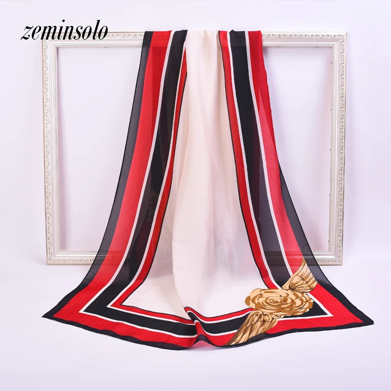 2018 роскошный брендовый женский шелковый шарф Пляжная шаль роскошная накидка