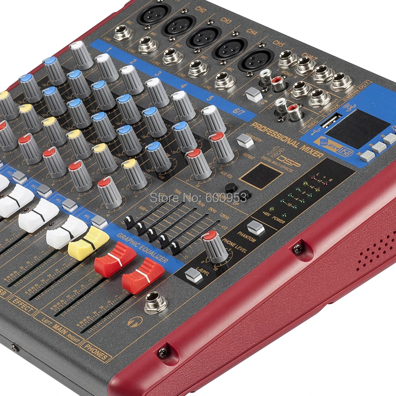 Беспроводной микрофон MiCWL с Bluetooth 7 каналов Миксер цифровым монитором для записи