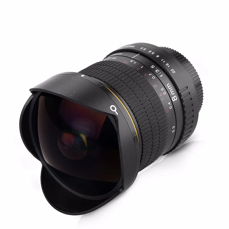 8mm F/3.0 Ultra Wide Angle Fisheye Lens for APS-C/ Full Frame Nikon D800 D700 D3200 D5200 D5500 D7000 D7200 D90 DSLR Camera | Электроника