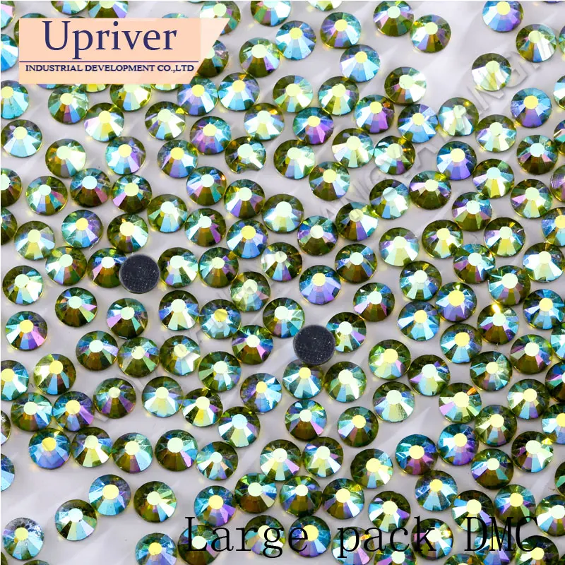 Embalaje a granel de piedras brillantes, diamantes de imitaci&oacute;n con reverso plano, mejor calidad, SS16, SS20, SS30, AB, Hotfix-1