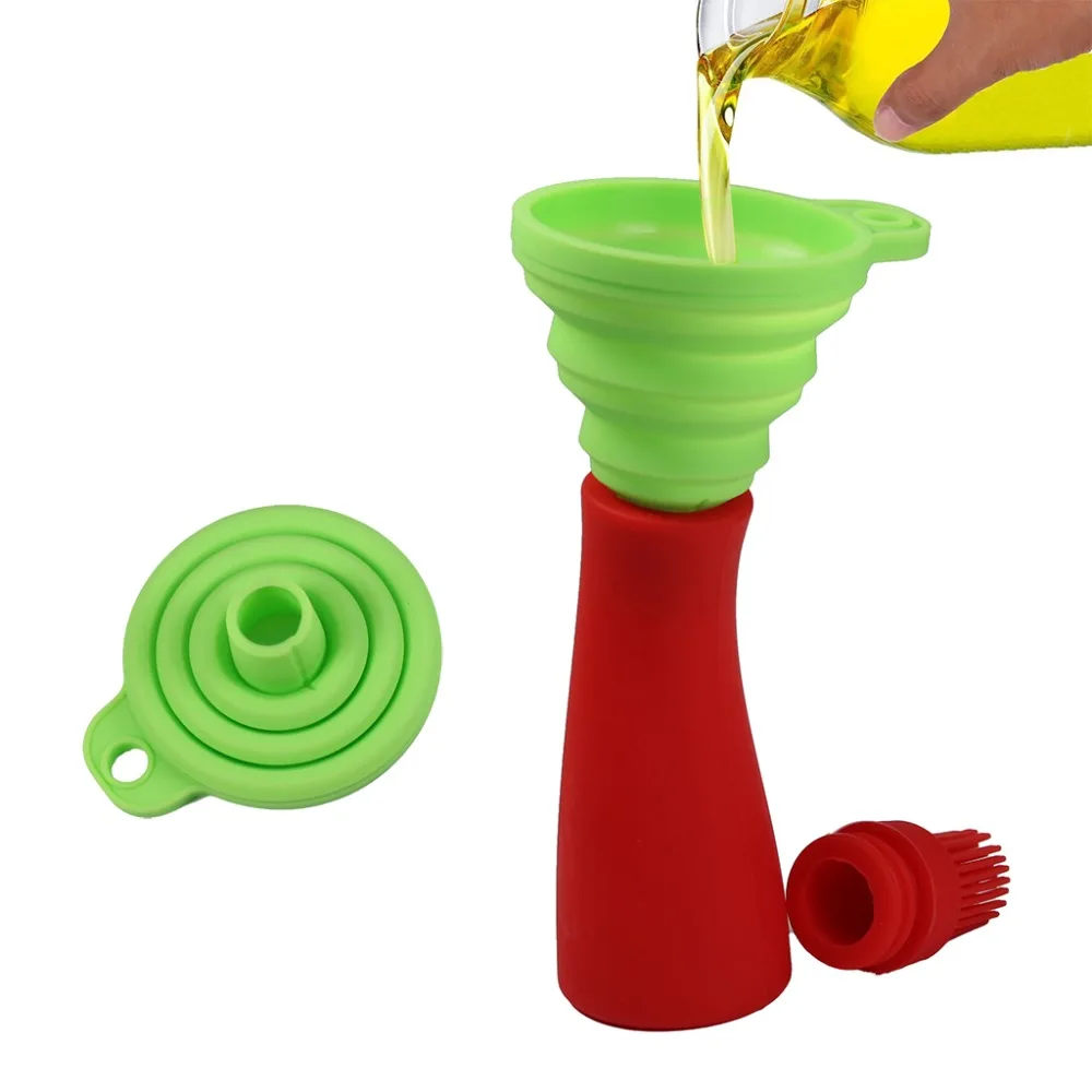 Силиконовый гель складной Складная стильная Воронка Хоппер Кухня кухонная