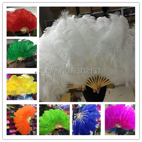 

Wholesale 10pcs high quality natural ostrich feather fan Dance performance Dance performance Christmas decoration diy